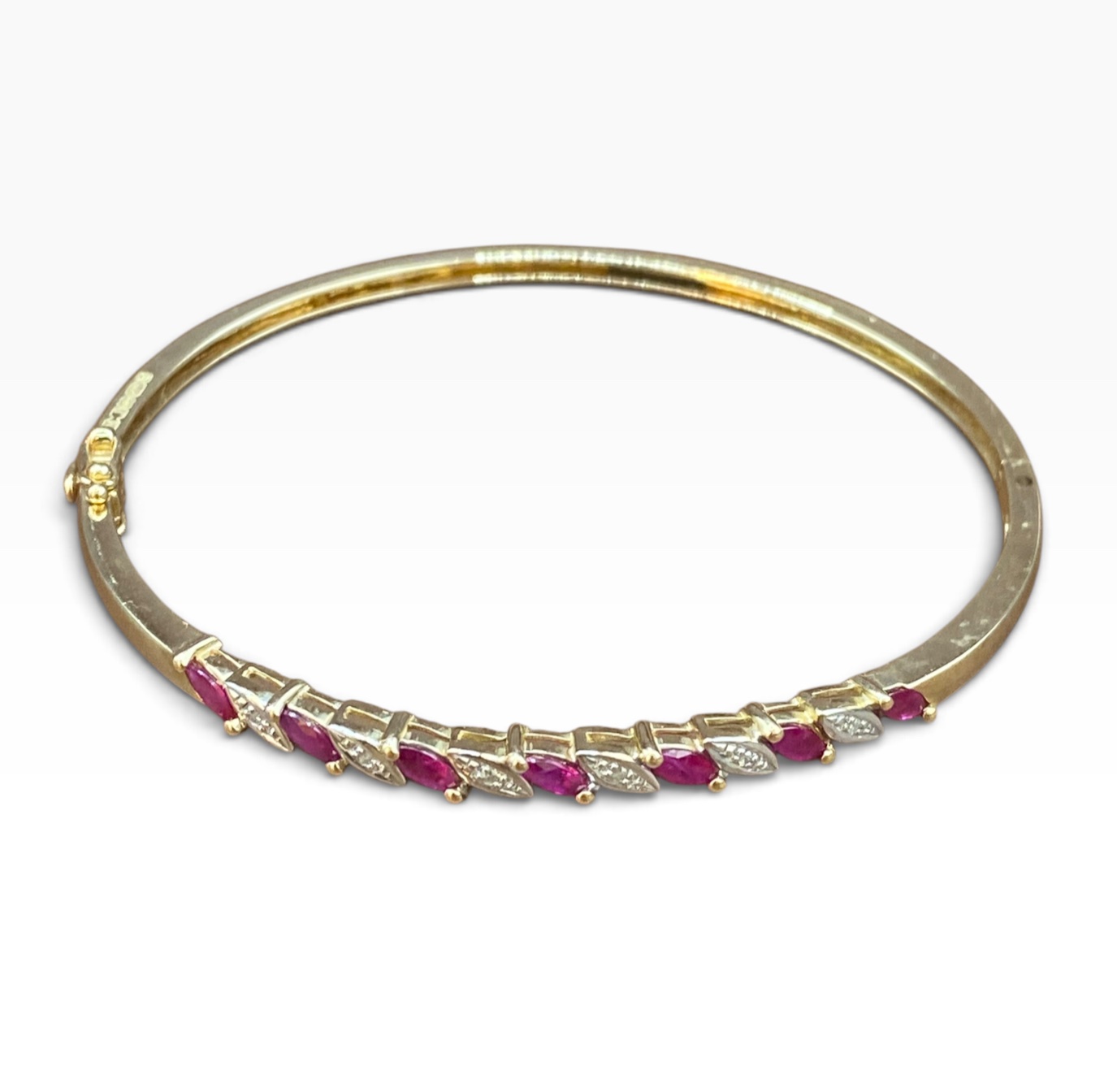 Diamond and ruby bracelet